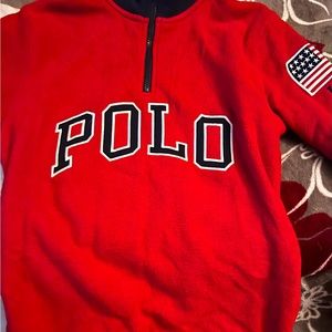 Boys Polo Fleece Sweater.